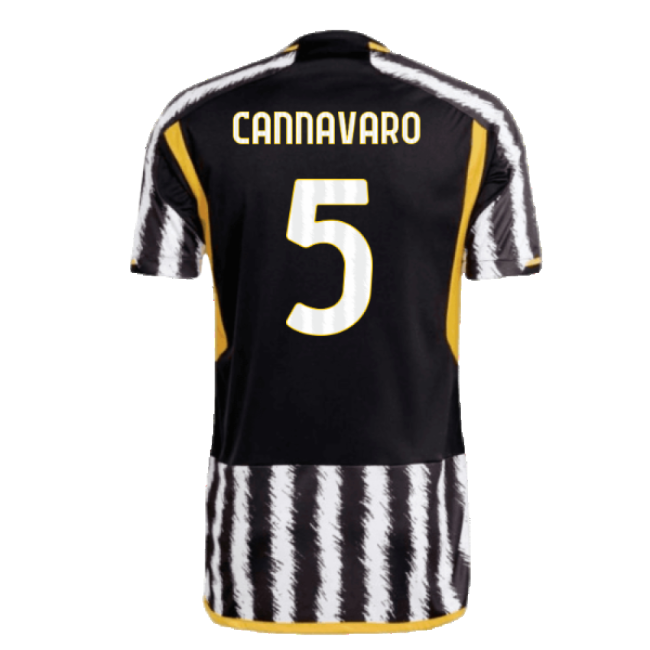 Juventus Soccer Club Sophisticated Home Football Shirt (CANNAVARO 5)