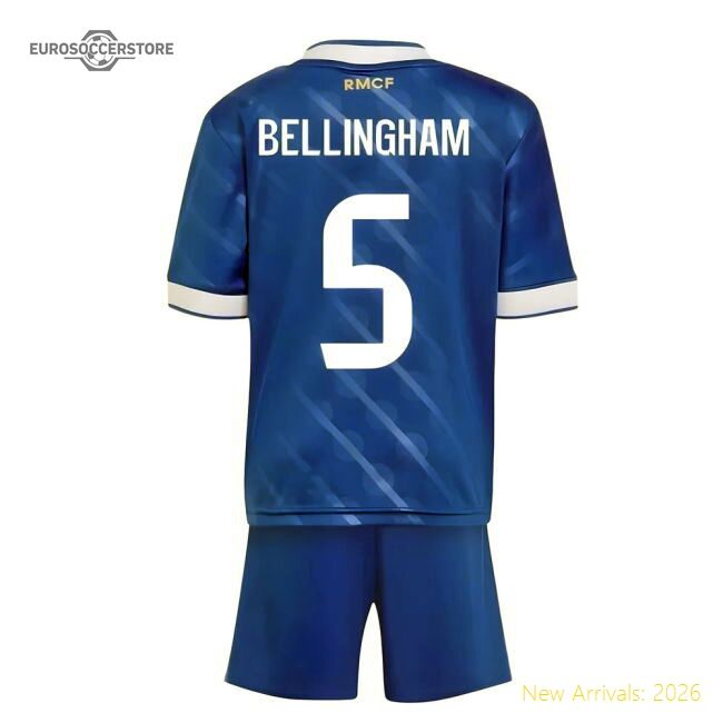 Excellent 2025-2026 Real Madrid Third Youth Kit (bellingham 5)