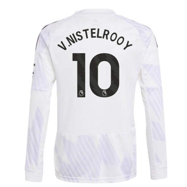 2025-2026 Man Utd Long Sleeve Away Shirt (Kids) (V.Nistelrooy 10)