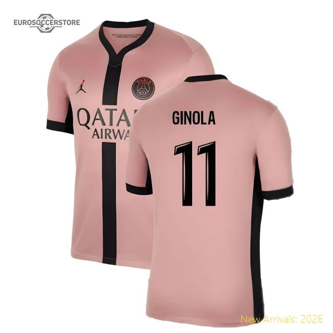 Match-Day Official 2024-2025 Psg Third Shirt (Ginola 11)