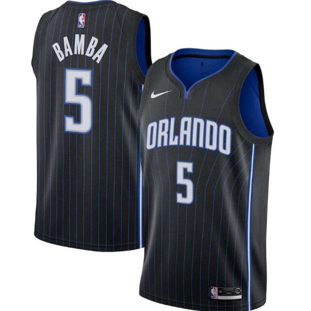 Exclusive Men's Orlando Magic #5 Mohamed Black Basketball Jersey