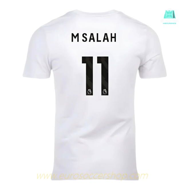 2023-2024 Liverpool Crest Tee (White) (M Salah 11)