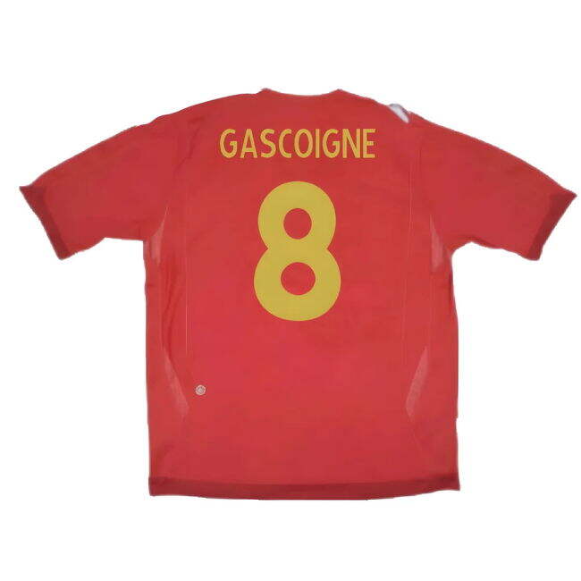Rare Limited Quality England Away Limited Shirt (GASCOIGNE 8)