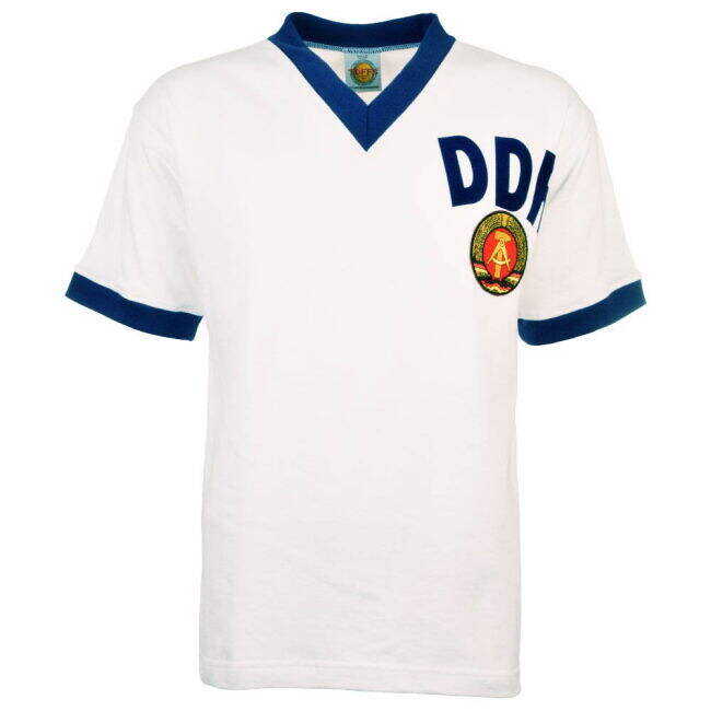 Exquisite East Germany 1974 World Cup Away Retro Football Shirt Slim Fitting