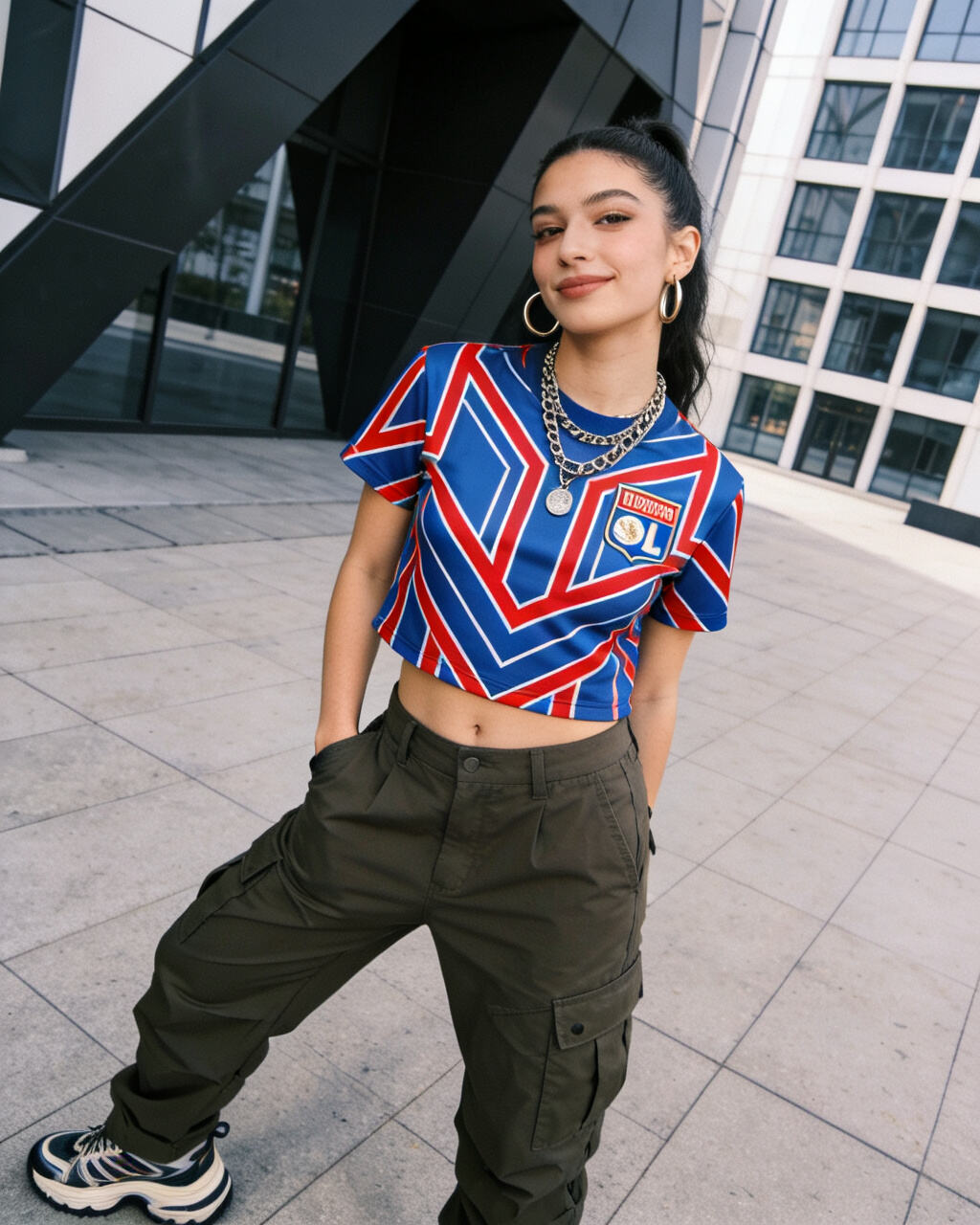 Olympique Lyonnais "Art Deco Daring" Crop