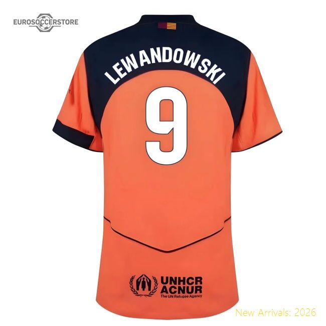 Barcelona La Liga Lewandowski Third Jersey Adidas Climacool