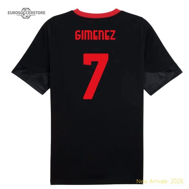 2025-2026 Ac Milan Training Match-ready Jersey Gimenez Nike Dri-fit