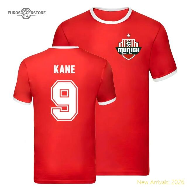Bayern Munich Ringer T-shirt (harry Kane 9) - Great Value