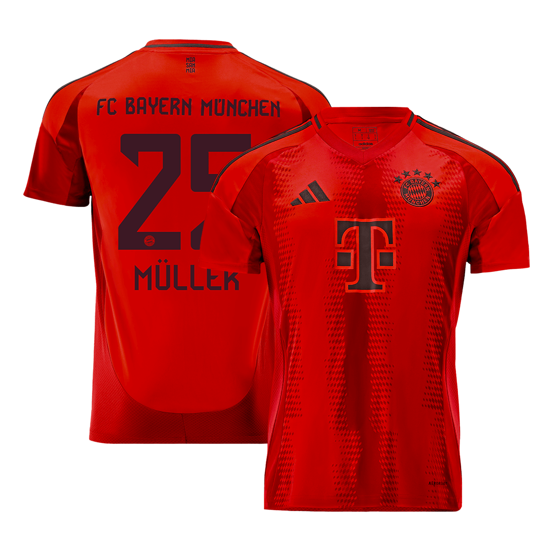 M¨¹ller #25 Bayern Munich Home  Soccer Jersey 2024/25 Authentic Kit