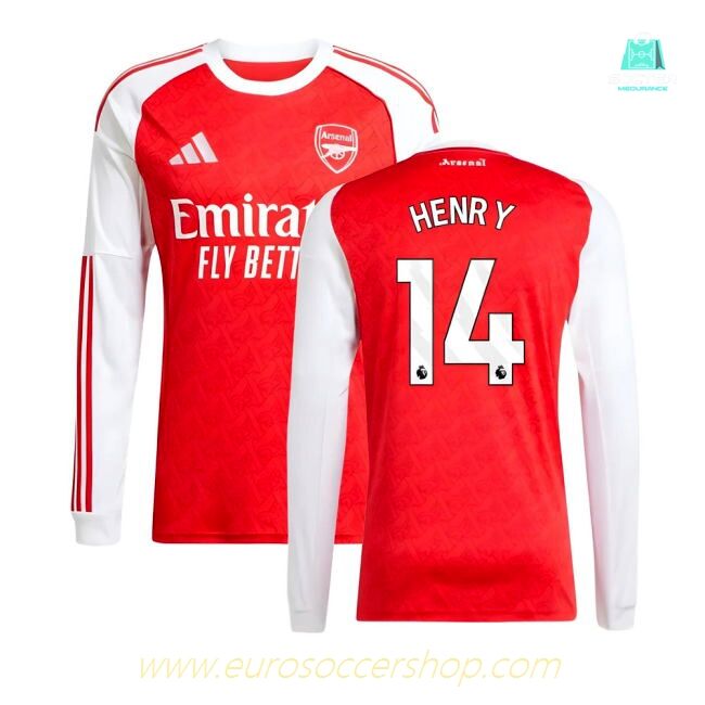 2025-2026 Arsenal Long Sleeve Home Shirt (Henry 14)