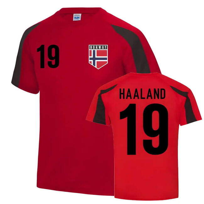 Erling Haaland Norway Sports Training Jersey (Red) Authentic
