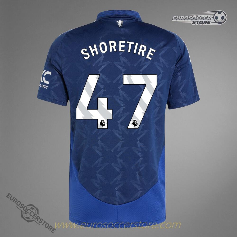 Manchester United 24-25 Away Jersey with SHORETIRE 47 Printing