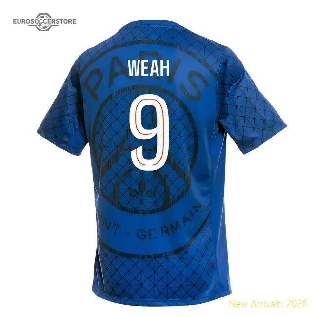Performance 2025-2026 Psg Academy Pro Home Pre Match Shirt (Royal) (Weah