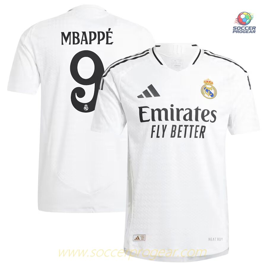 Real Madrid Home Match Football Jersey 2024-2025 Season Mbappe