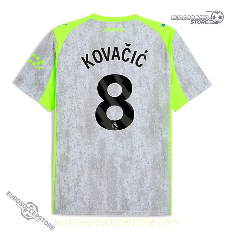 Manchester City's 25-26 Season Third Jersey Featuring KOVAČIĆ with Number 8