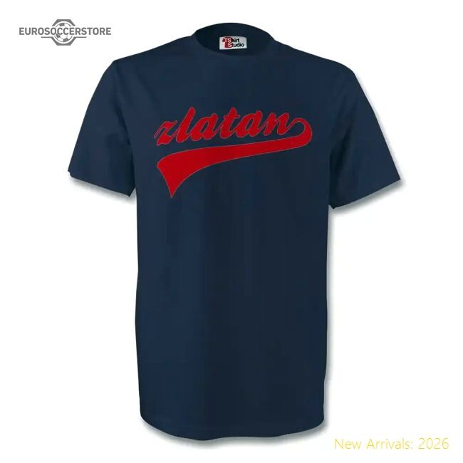 Premium Zlatan Ibrahimovic Psg Signature Tee (Navy) - Kids