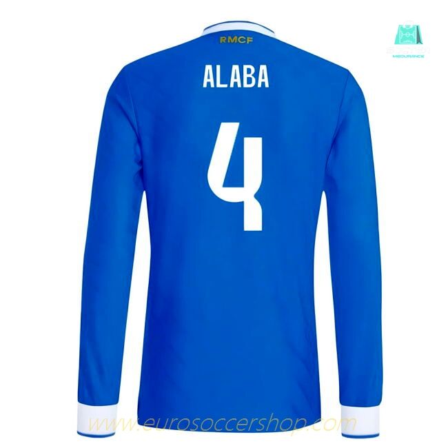 2025-2026 Real Madrid Authentic Long Sleeve Third Shirt (Alaba 4)