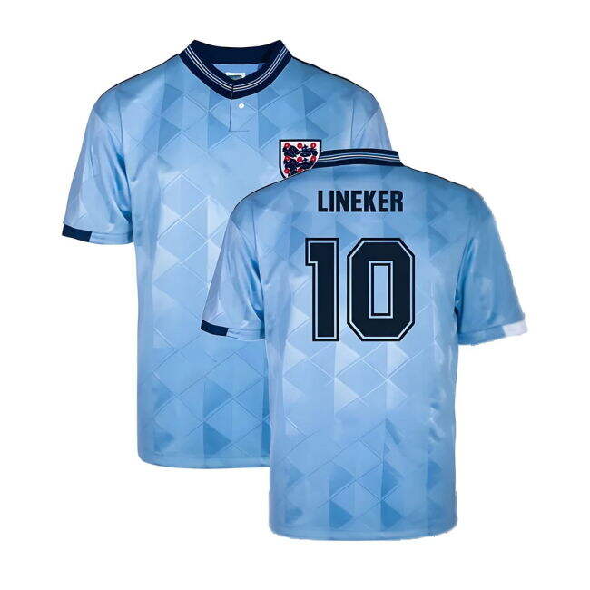 Lineker 10 England Soccer Team Trendy Third Team Kit