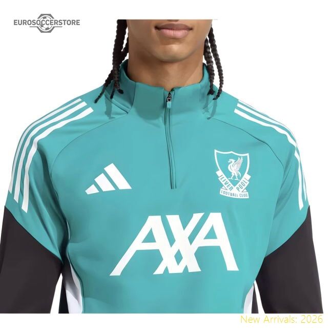 Authentic 2025-2026 Liverpool Eu Training Top (sea Green) - Premium