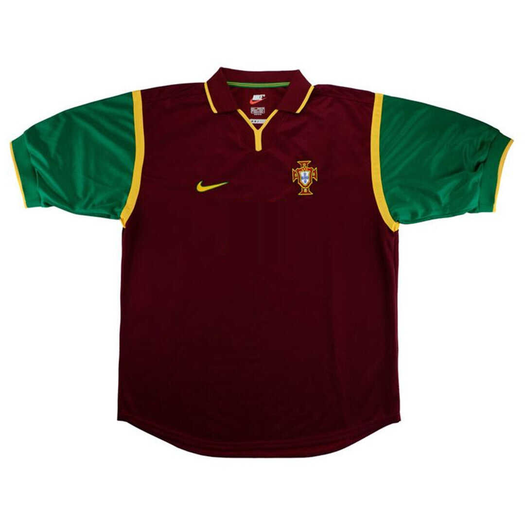 Portugal Home Retro Soccer Jersey 1999 Authentic Kit