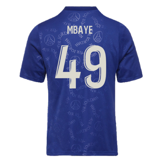 2024-2025 PSG Academy Pro Fourth Pre-Match Top (Blue) (Mbaye 49)