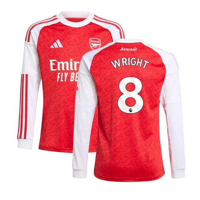 Kids Legacy 2025-2026 Arsenal Home Retro Jersey (Wright 8) (1)