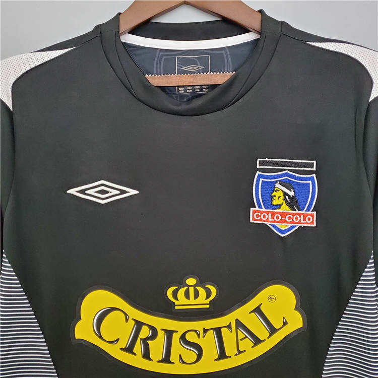 Colo-Colo Retro Soccer Jersey 2006 Black Away Football Shirt -