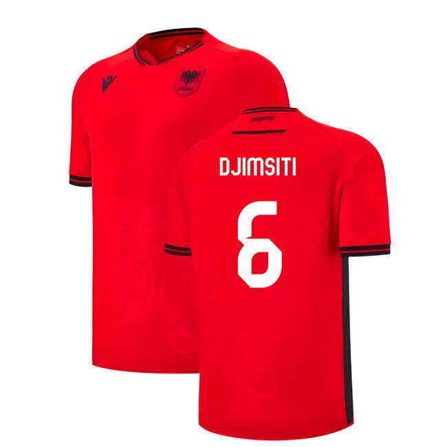 And Value For Money 2025-2026 Albania Home Shirt (Djimsiti 6) Fashionable