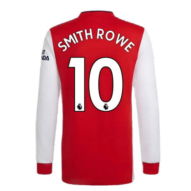 Arsenal 2021-2022 Long Sleeve Home Shirt (SMITH ROWE 10)