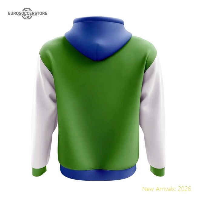 Top-grade Sierra Leone Concept Country Football Hoody (green)