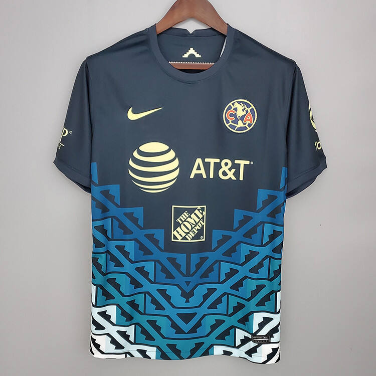 Club America 21-22 Away Navy Soccer Jersey Football Shirt - Official
