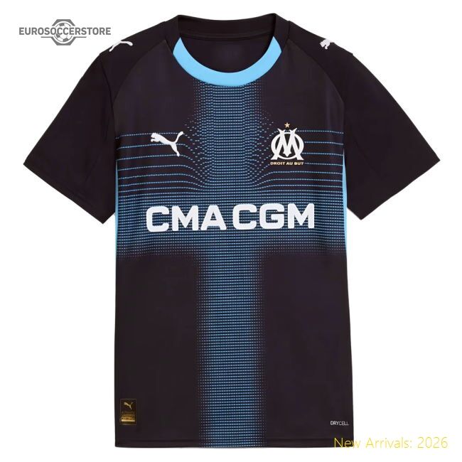 Fan-Favorite 2025-2026 Marseille Away Shirt (Kids) (Ramos 4)