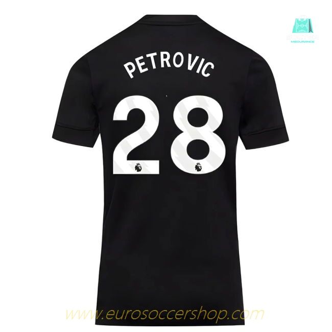 2025-2026 Chelsea Home Goalkeeper Shirt (Black) - Kids (Petrovic 28)