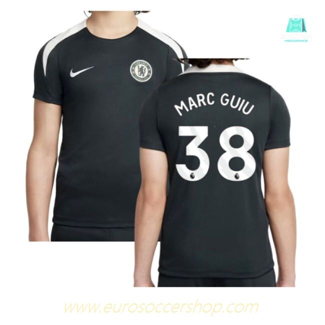 2025-2026 Chelsea Strike Training Shirt (Green) - Kids (Marc Guiu 38)