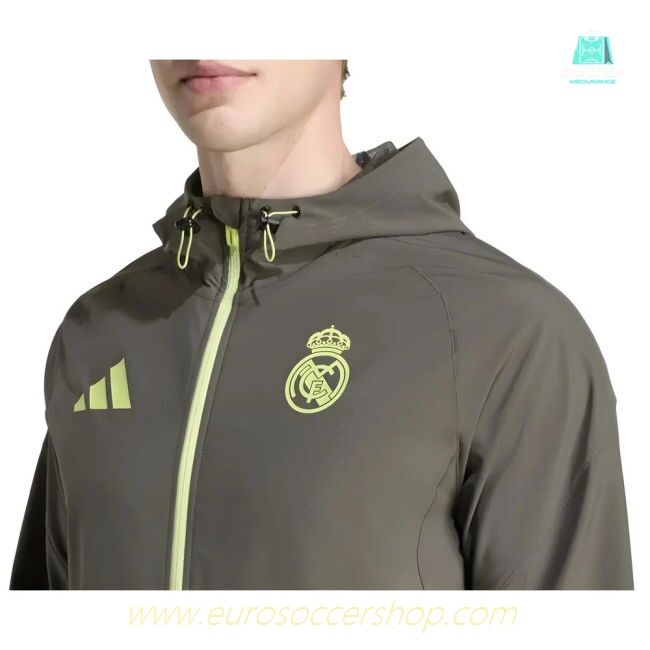 2025-2026 Real Madrid Competition Vis Tech Jacket (Grey)