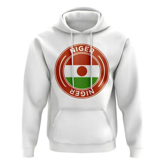 Niger Football Badge Hoodie (White)