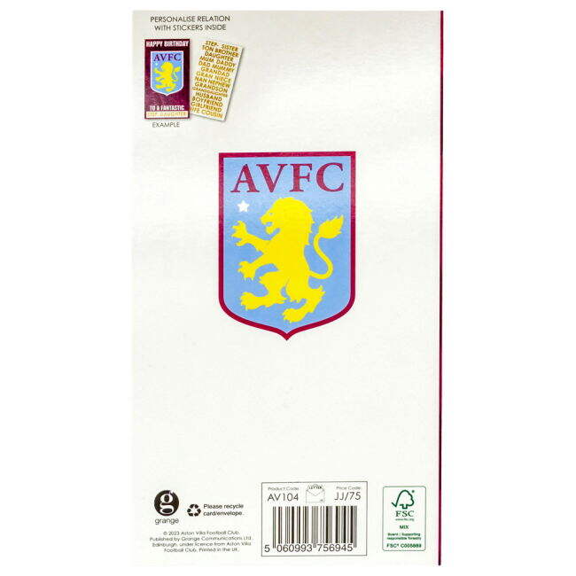 2025-2026 Aston Villa FC Home Shirt