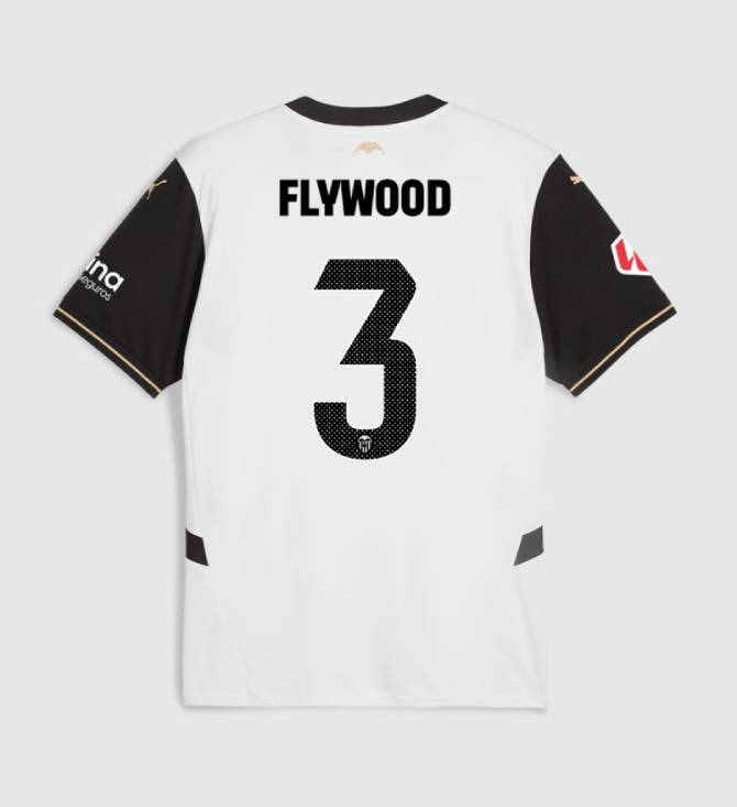 Valencia CF 24-25 Season Home FLYWOOD 3 Football Jersey