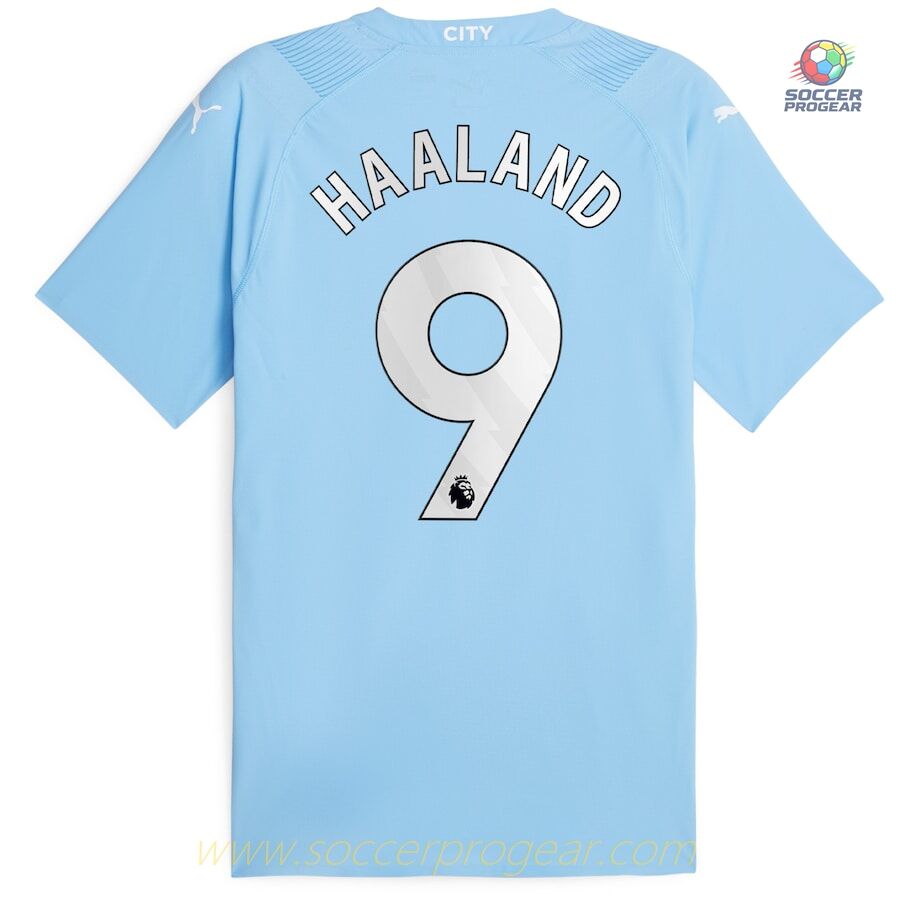 MANCHESTER CITY HOME 2023 2024 E.HAALAND KIDS KIT JERSEY