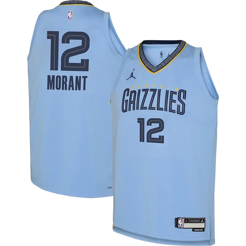 Ja Morant MEM Swingman Jersey - premium authentic-jersey - Blue