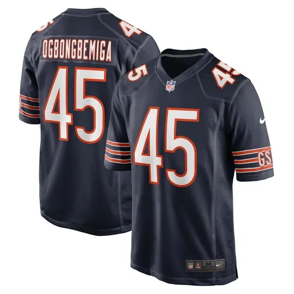 None Amen Ogbongbemiga Game Jersey - Navy | NFL Player Jersey