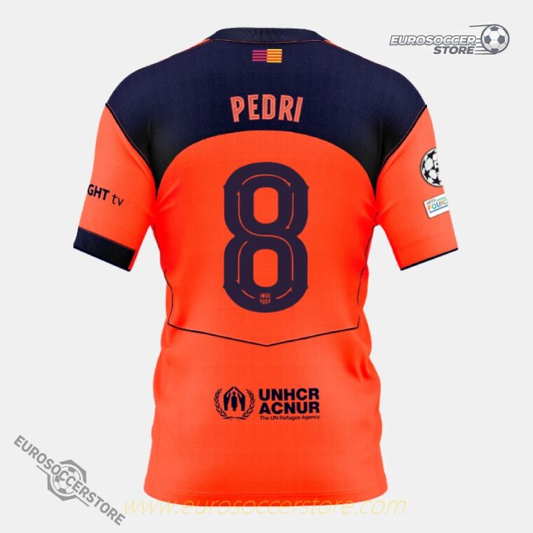 Barcelona's 25-26 Third Jersey, Player Version, featuring PEDRI 8