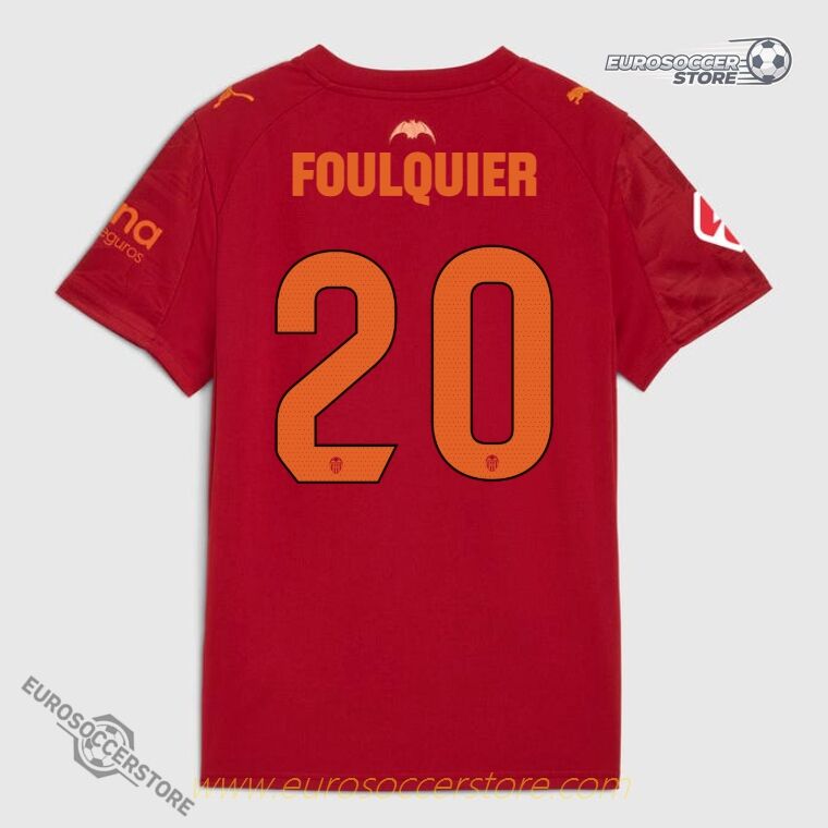Valencia CF 25-26 Season Away Jersey - FOULQUIER #20