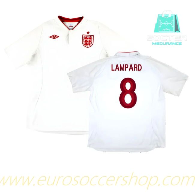 England National Team Home Football Shirt Replica (Lampard 8)