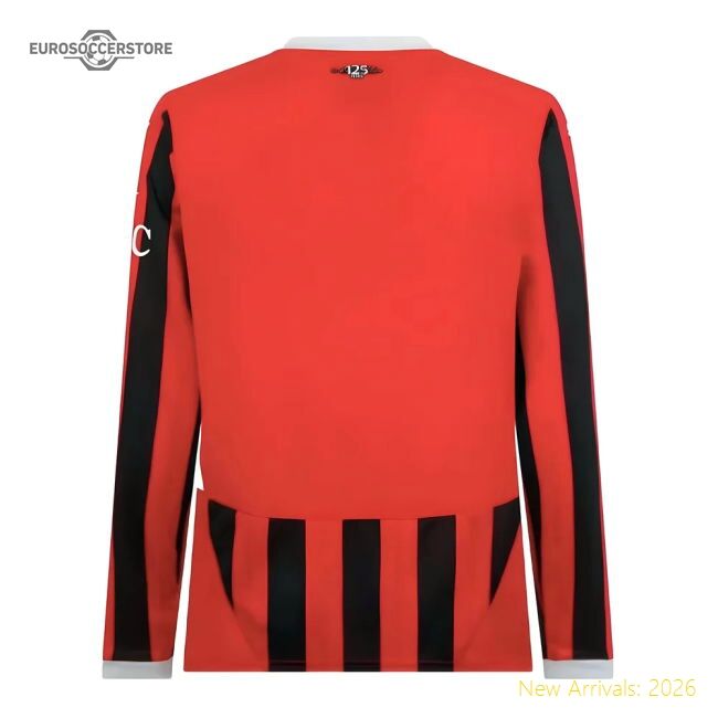 Ac Milan Italian League Home Top-tier Jersey Adidas Climacool