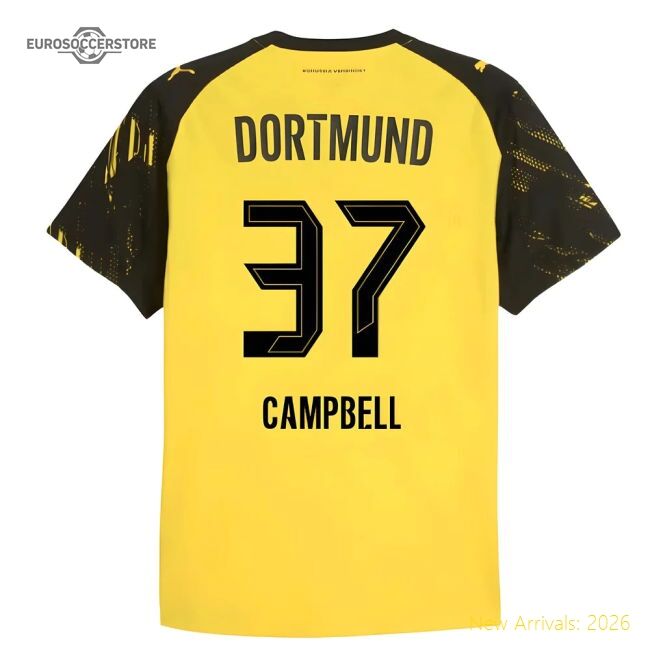 2025-2026 Borussia Dortmund Authentic Home Shirt (campbell 37)