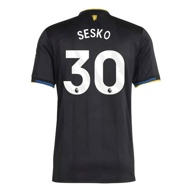 Men's 2025-2026 Man Utd Authentic Third Shirt (Sesko 30)