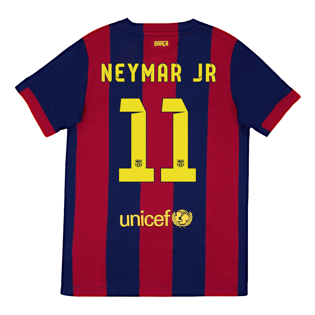 Retro NEYMAR JR #11 2014/15 Barcelona Home Soccer JerseyAuthentic Kit