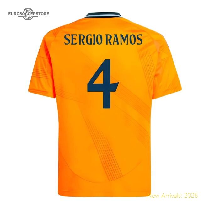Real Madrid Ramos Away Jersey Spanish Football Performance Fabric