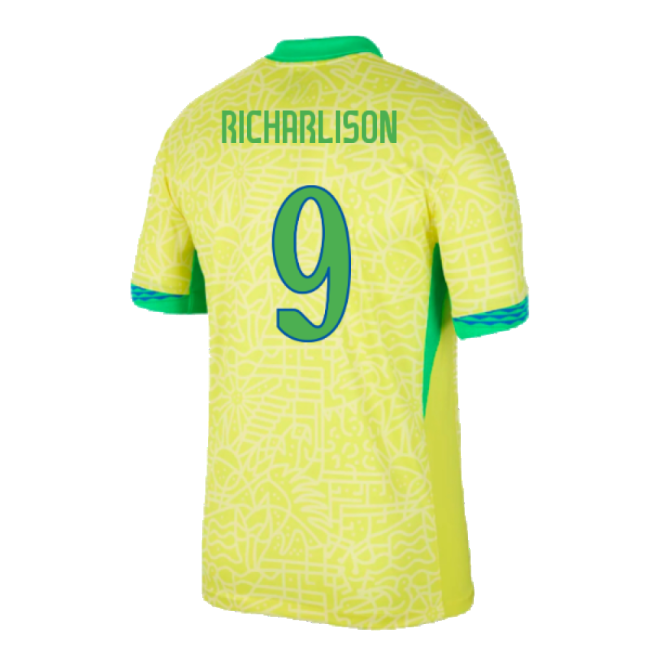 Richarlison 9 Brazil A Team Top Tier Home Pro Level Shirt